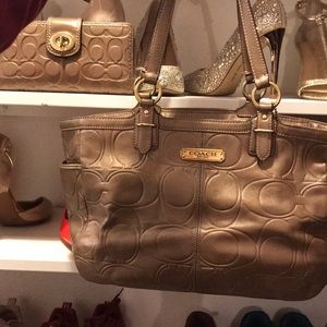 Coach purse and matching wallet
